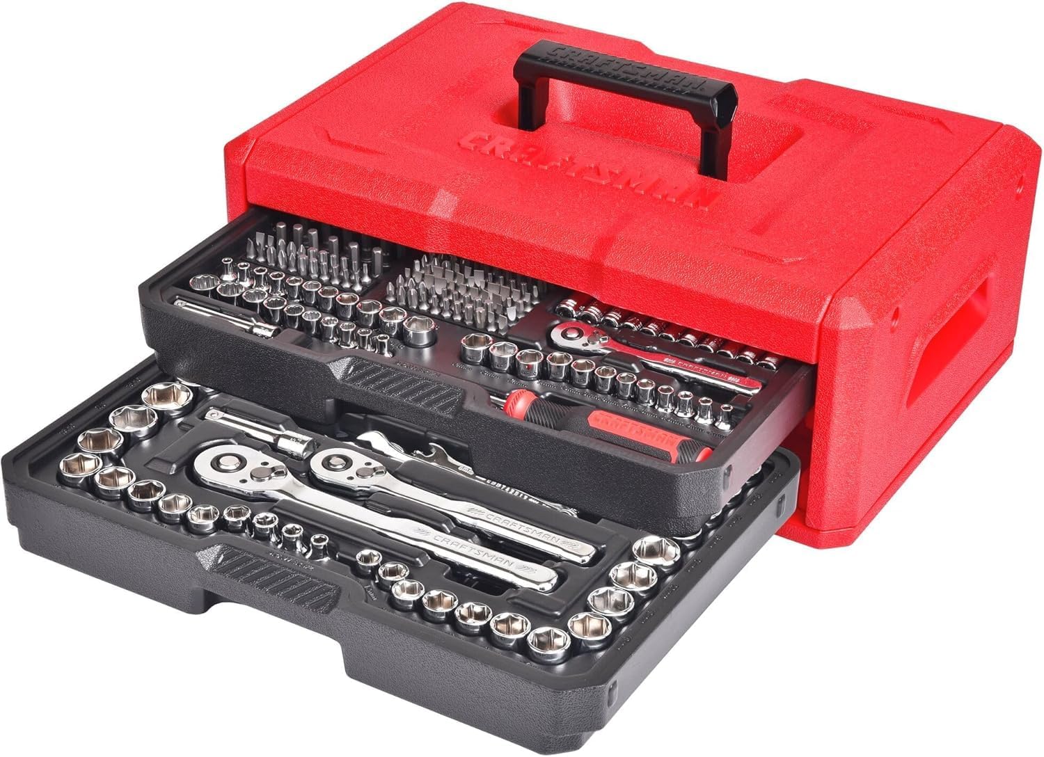 Thumbnail 6 de CRAFTSMAN Mechanics Tool Set, 256-Piece with 72-Tooth Low-Profile Ratchet and 2-Drawer Box (CMMT45256)