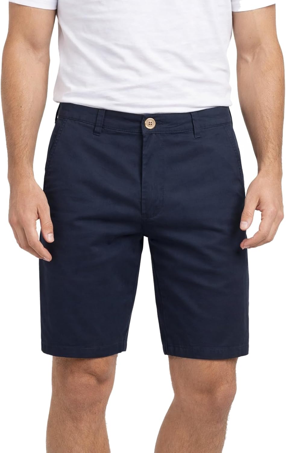Thumbnail 3 de Xact Men's Chino Shorts Stretch Cotton Smart Tailored Regular Fit with Zip Fly