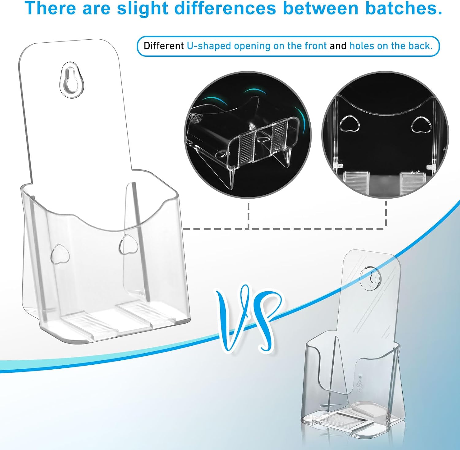 Thumbnail 6 de xydstay XYD-YKL-ZLJ6 Acrylic Brochure Holders, 4-Inch Clear, 6-Pack