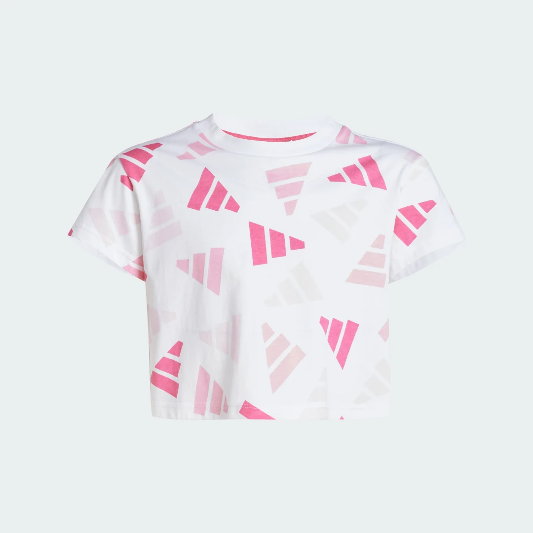 Detalle 2 de adidas Camiseta corta Seasonal Essentials Logo Celebration en color blanco