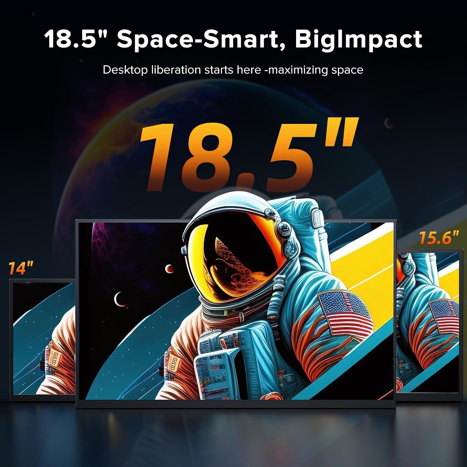 Detalle de Newsoul Portable Gaming Monitor 18.5-Inch: 120Hz Full HD IPS on the Go