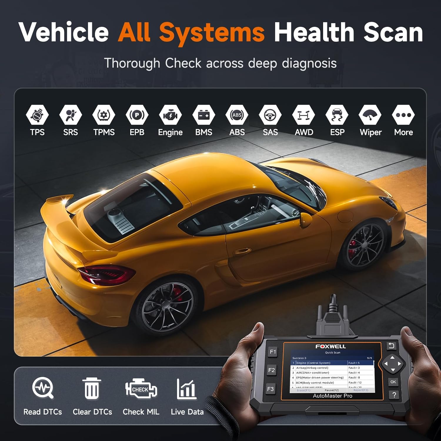 Detalle 2 de FOXWELL NT624 Elite OBD2 Scanner 8 Resets