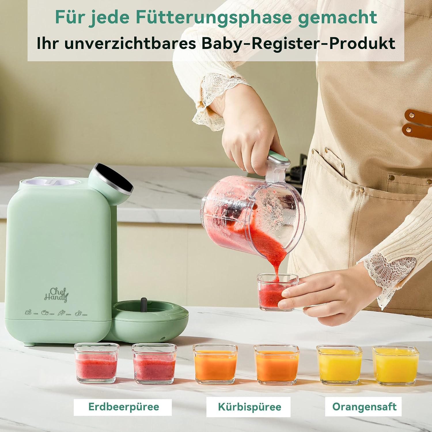 Thumbnail 6 de chefhandy Chefhandy 5-in-1 Babynahrungszubereiter