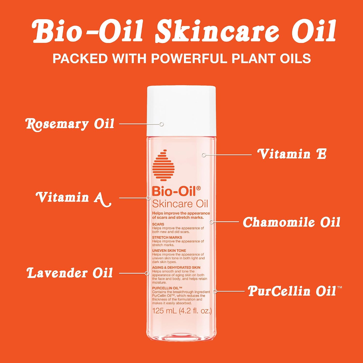 Detalle de Bio-Oil Skincare Body Oil: Serum for Scars, Stretch Marks, and Everyday Moisture