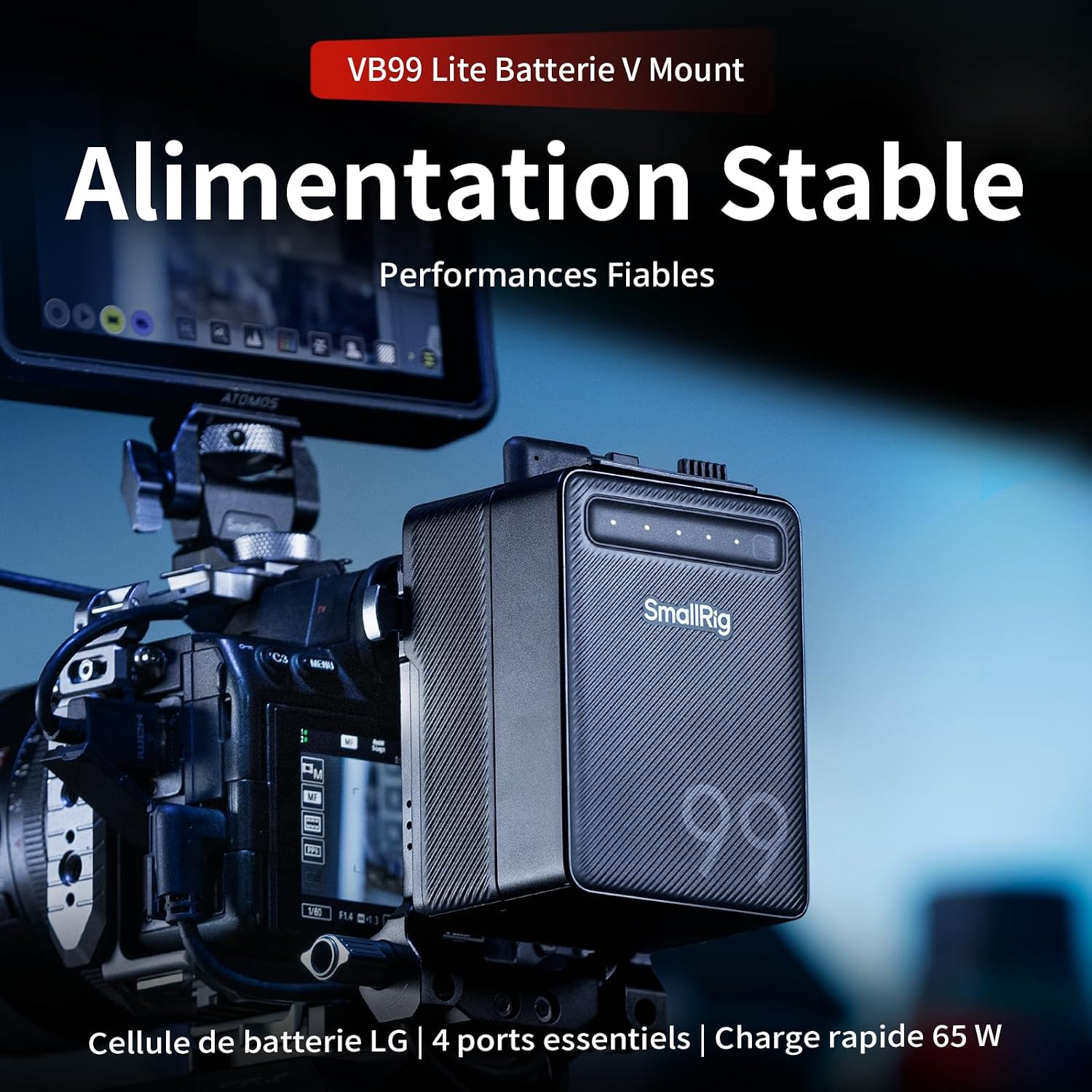Detalle 2 de SMALLRIG VB99 Batterie V-Mount 99Wh, 6800mAh