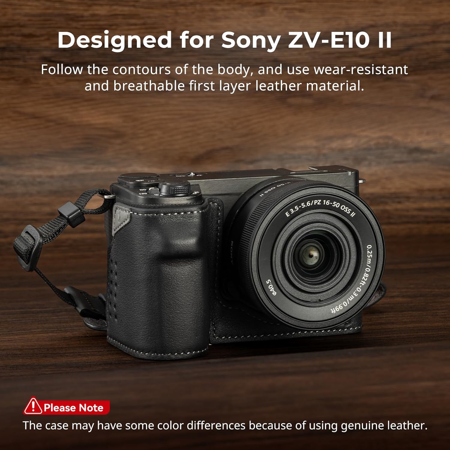 Thumbnail 1 de SMALLRIG Sony ZV-E10 II Leather Case with Wrist Strap