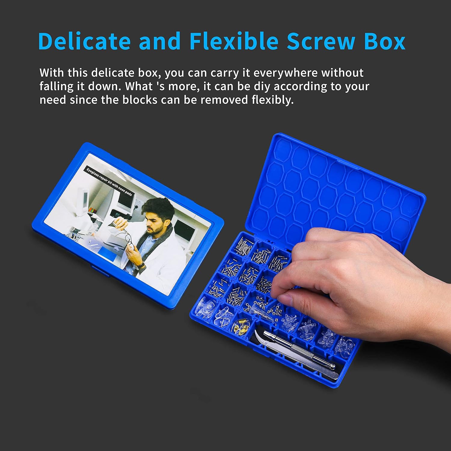 Detalle 2 de Upgrade Version Magnetic Eye Glass Repairing Kit โ Repair Kit ๐ถ