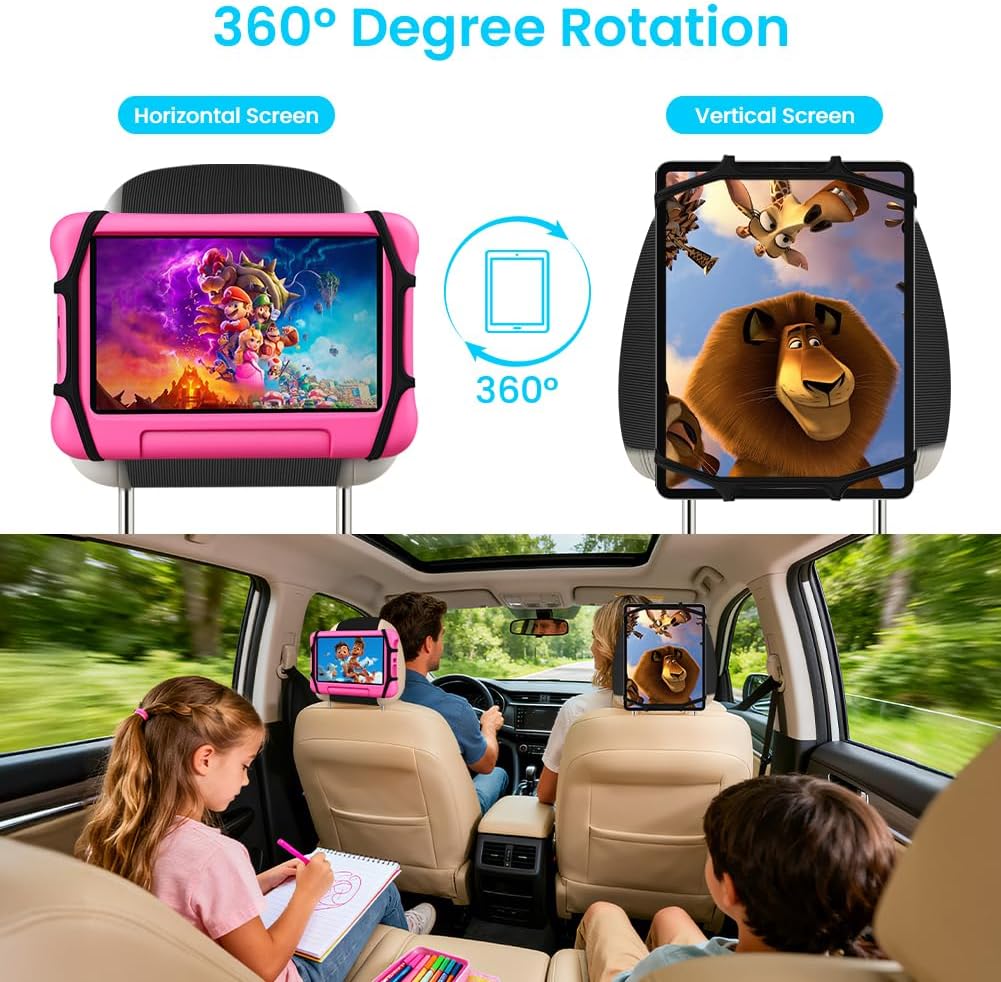 Detalle de URAQT Upgraded Car Headrest Mount Holder for Tablets (7–11 inch)