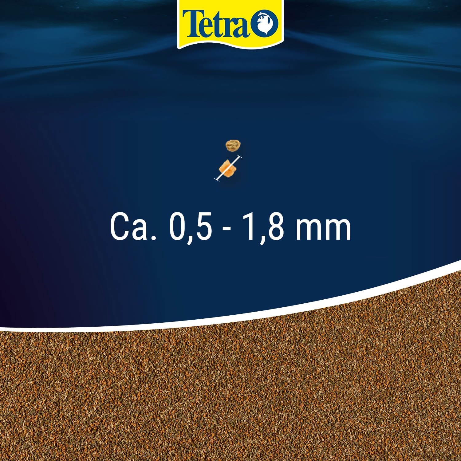 Detalle de TetraMin Granules – langsam absinkendes Futter für Fische in der mittleren Wasserschicht, 1 L Dose