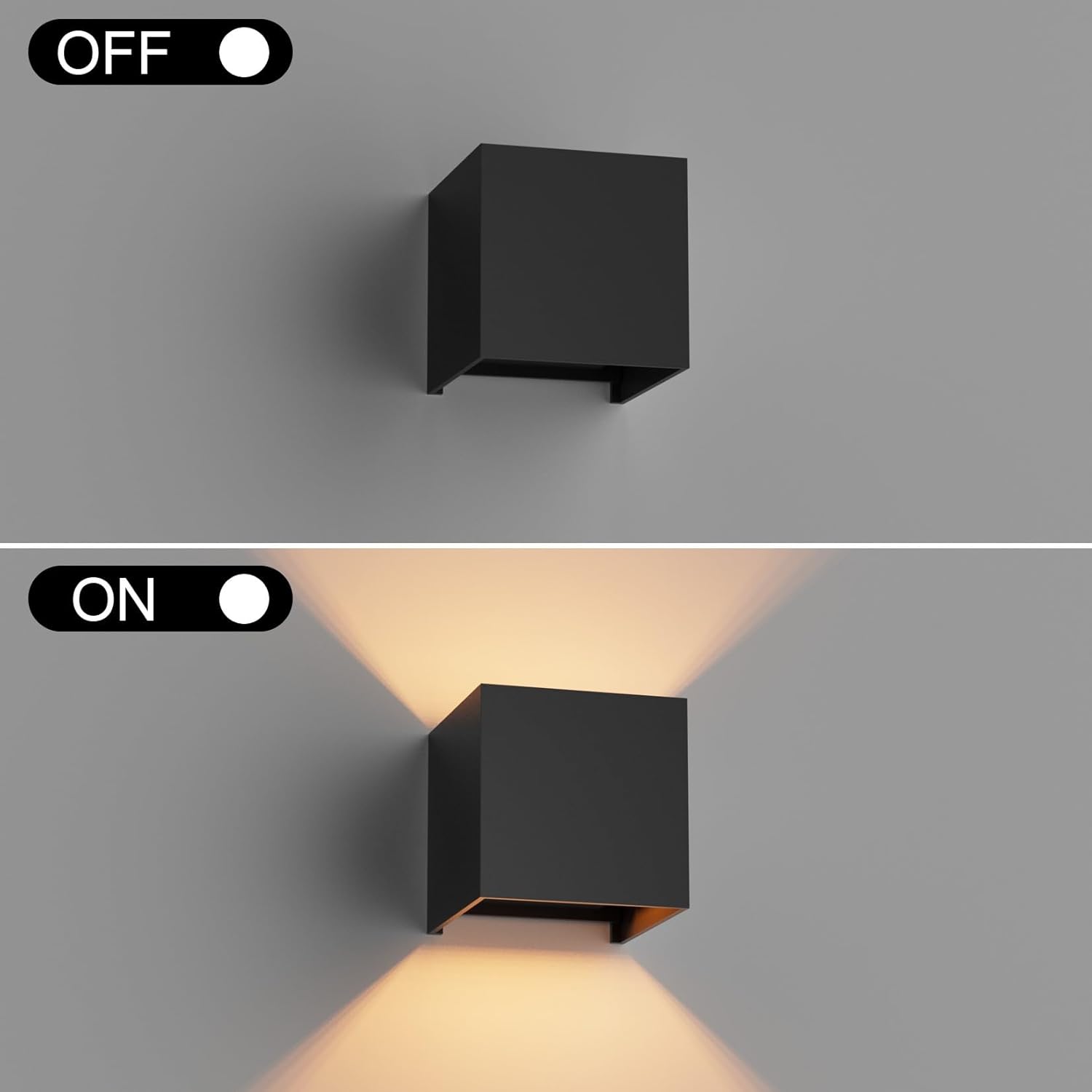 Thumbnail 6 de Klighten 2er Außenlampe mit austauschbarer G9 LED-Lampe – Schwarz, 100x100x100 mm