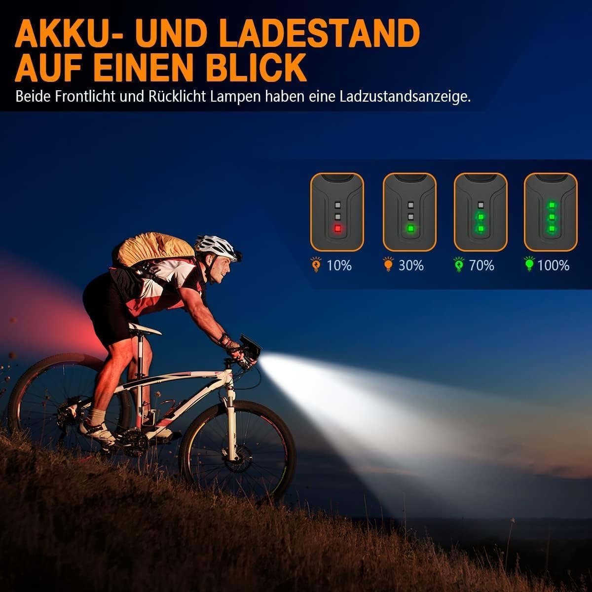 Thumbnail 4 de Deilin Fahrradlicht Set 70 Lux