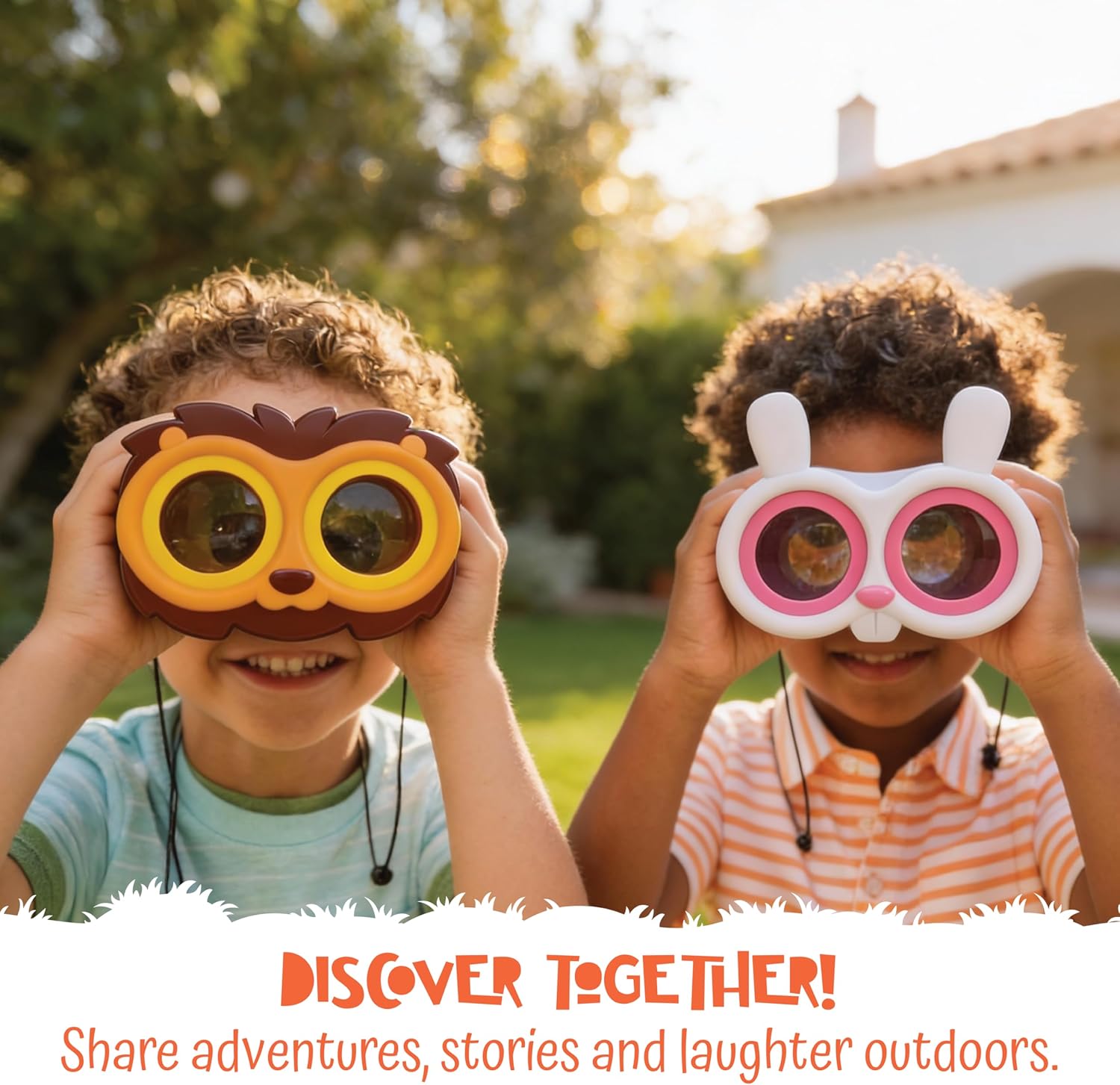 Detalle de Peekimals Kids Binoculars Lion Roar