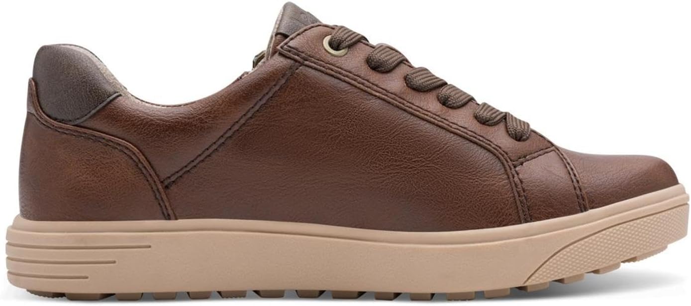Detalle de Jana Baskets Femme Plates avec Fermeture éclair Vegan – confort largeur H et finition vegan