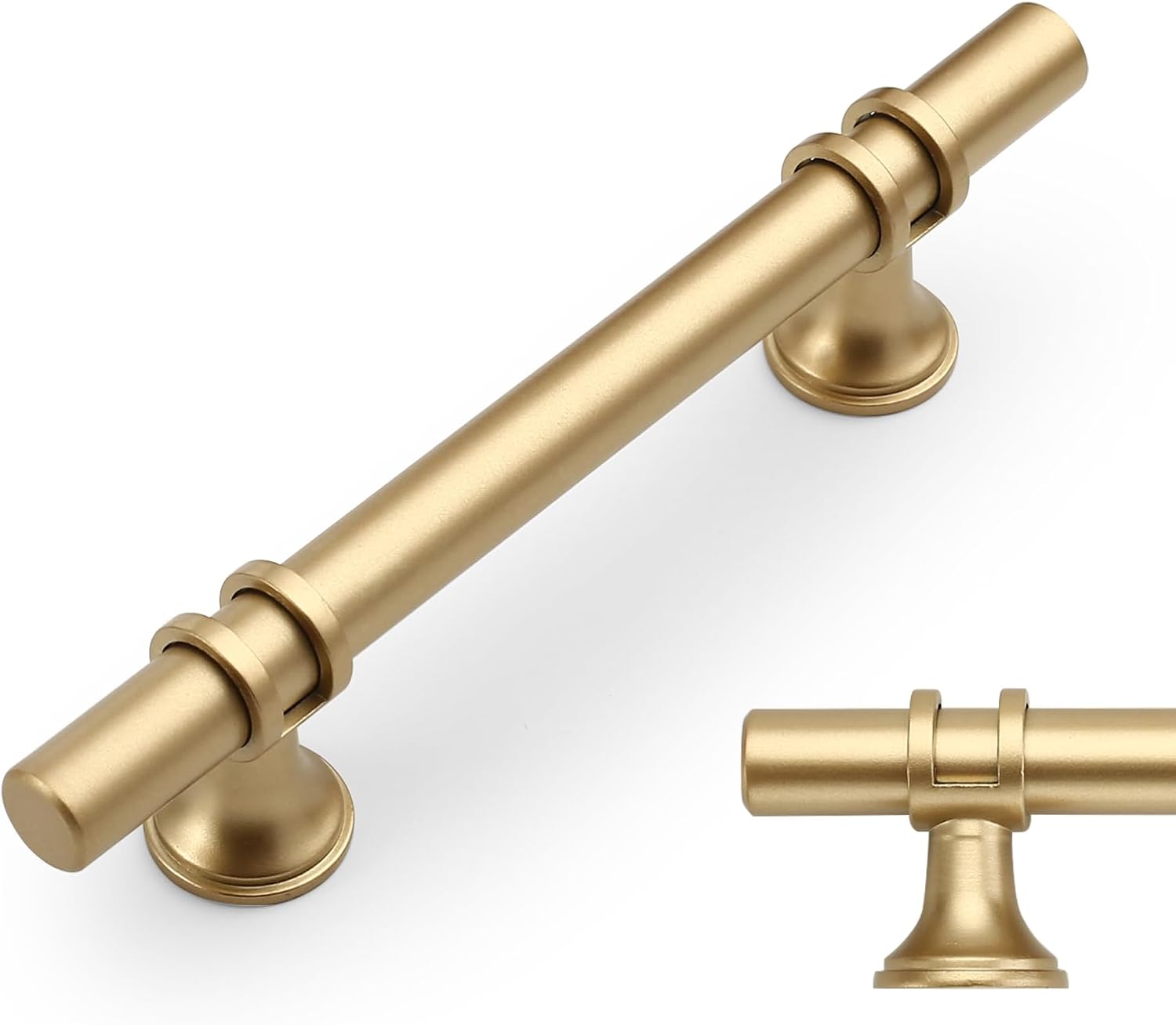 Detalle de Amerdeco 10 Pack Gold Cabinet Pulls (96mm / 3.75 inch hole centres) AM002