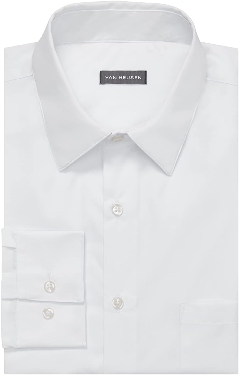 Thumbnail 3 de Van Heusen Men’s Dress Shirt Regular Fit Poplin Solid (Wrinkle Free)