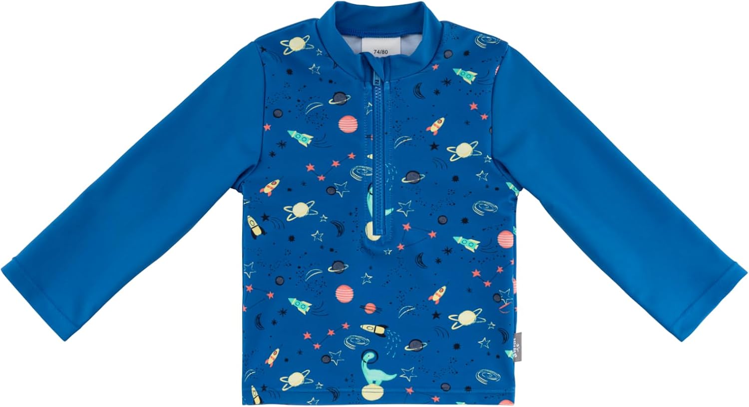 Detalle de Sterntaler Jungen Badeshirt Langarm Weltraum Druck, Königblau – Größe 104