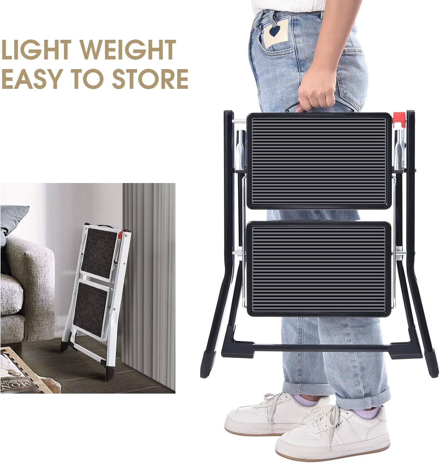 Detalle 2 de KINGRACK Taburete plegable 150 kg
