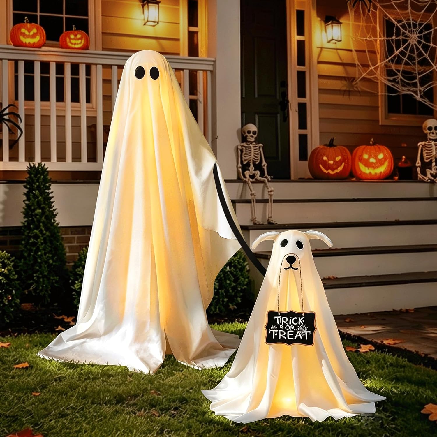 Detalle 2 de Ghost Dog Halloween Decor 2-Pack