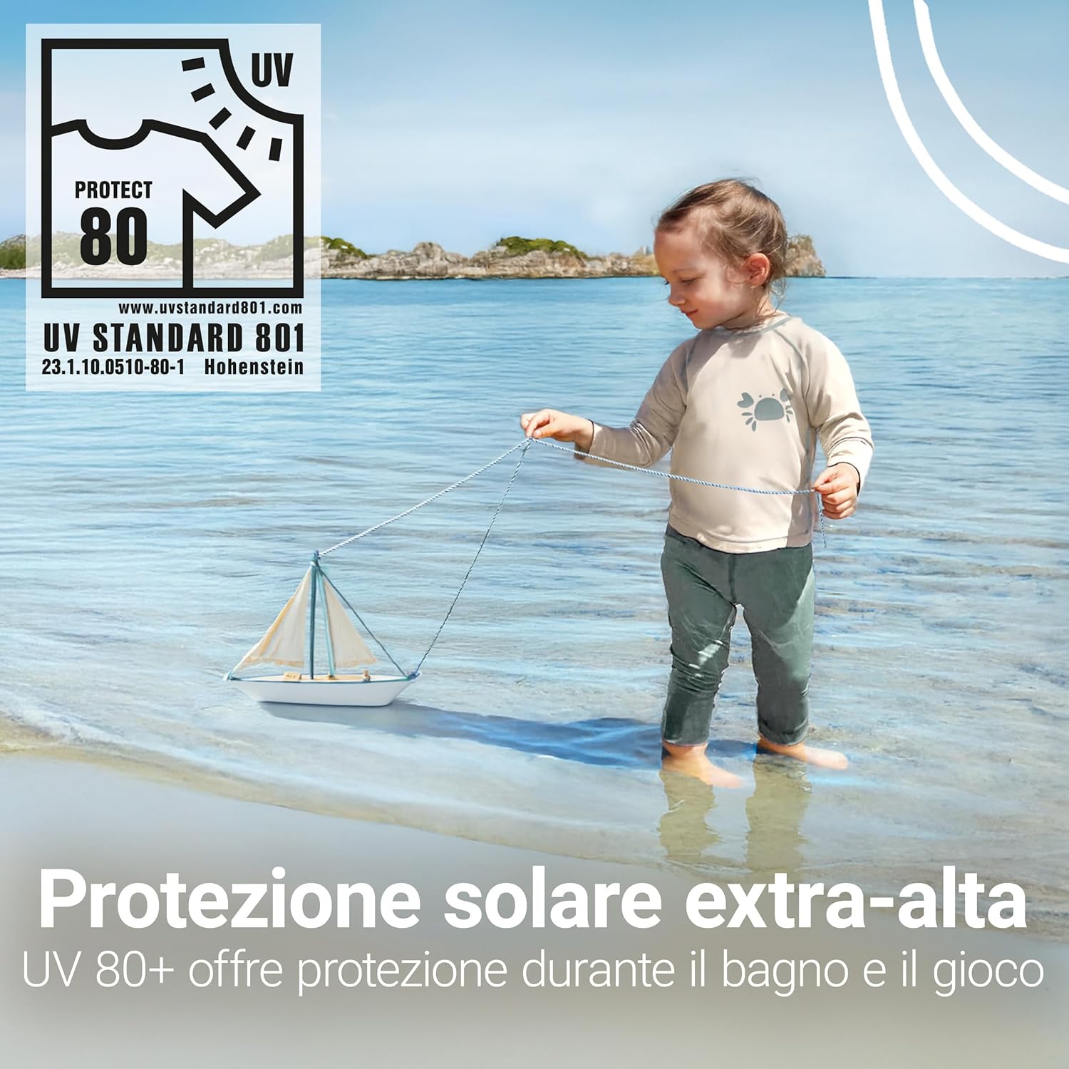 Thumbnail 2 de Set LaLoona per neonato: pantaloni mare + maglia UV con protezione UPF 80+