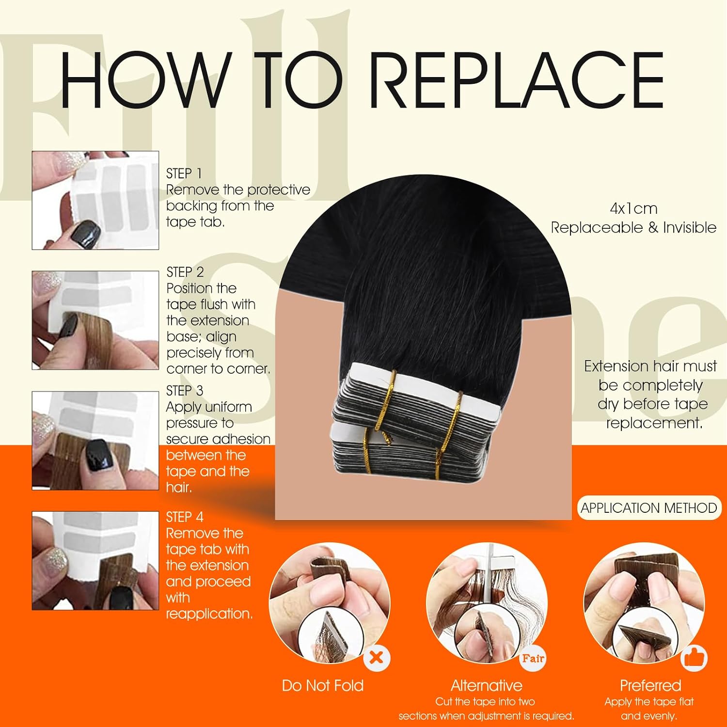 Thumbnail 4 de Full Shine Remy Tape-In Extensions 51 cm