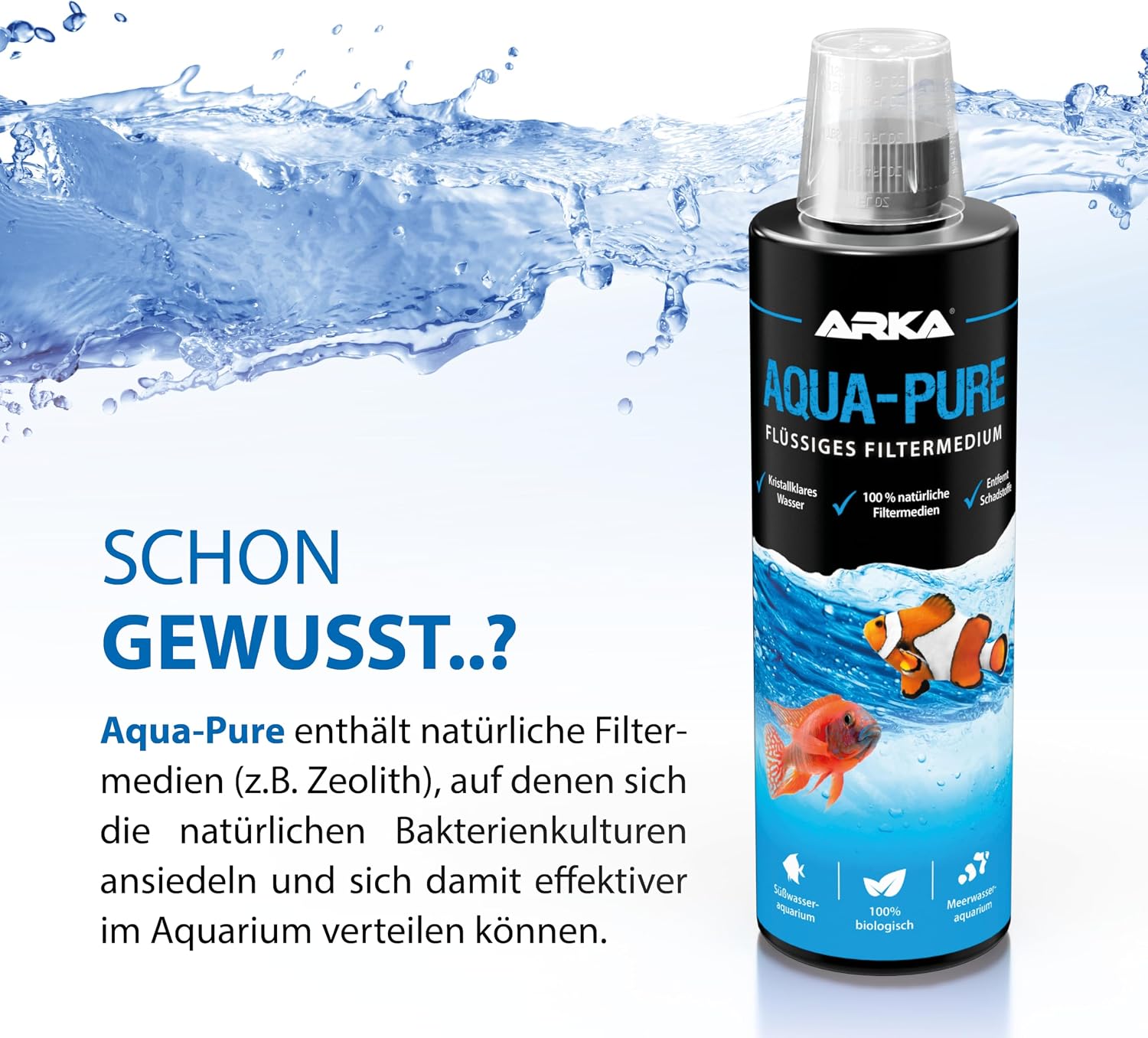 Detalle 2 de Wasserklärer Aquarium 473 ml Aqua-Pure