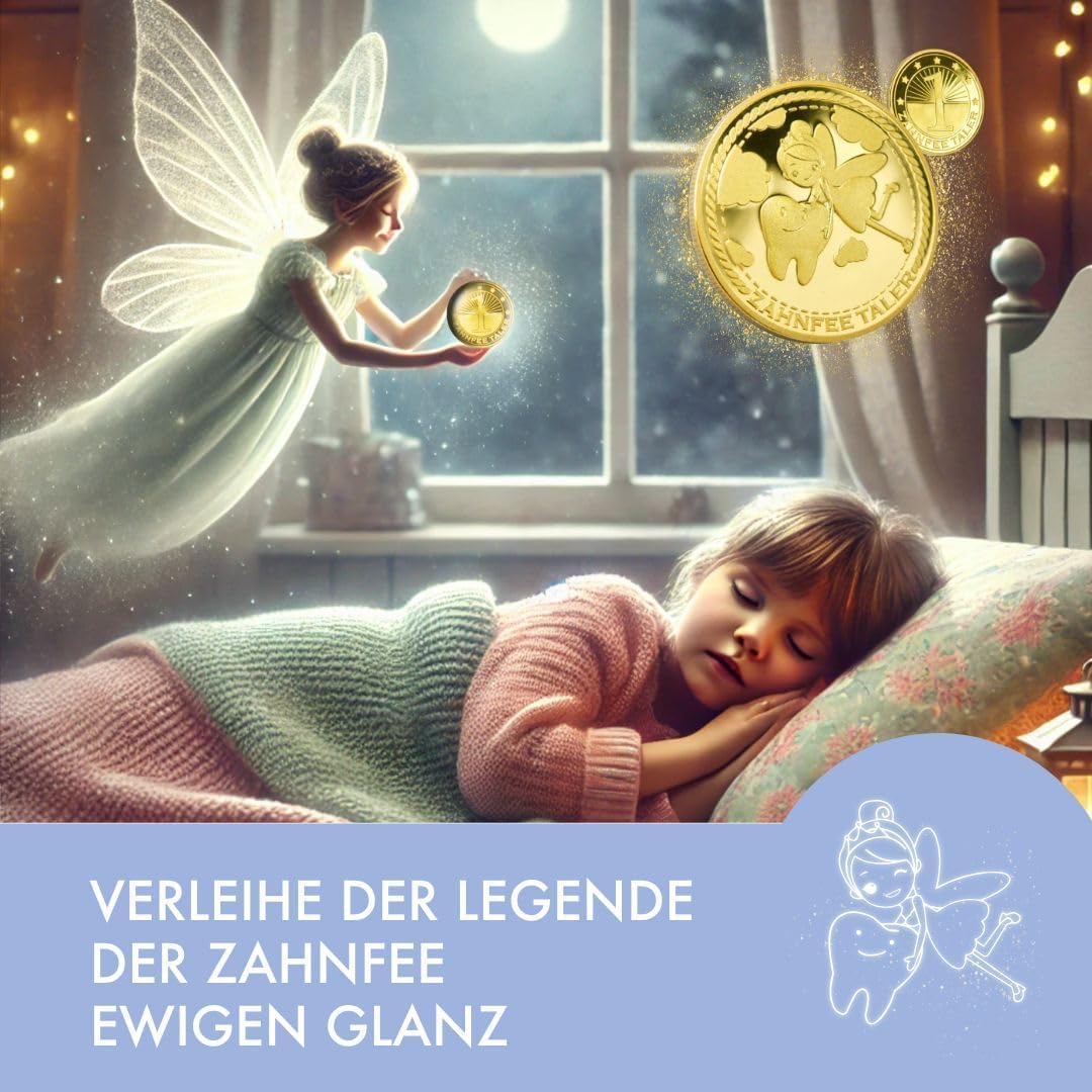 Thumbnail 6 de LumeeStar Zahnfee Taler Goldmünze (10x) – Magisches Andenken für Milchzähne