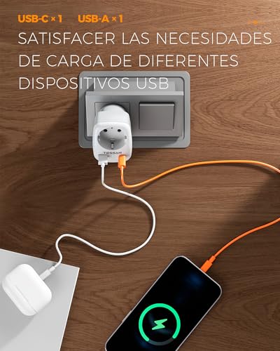 Thumbnail 7 de TESSAN Adaptador Enchufe USA 3 en 1