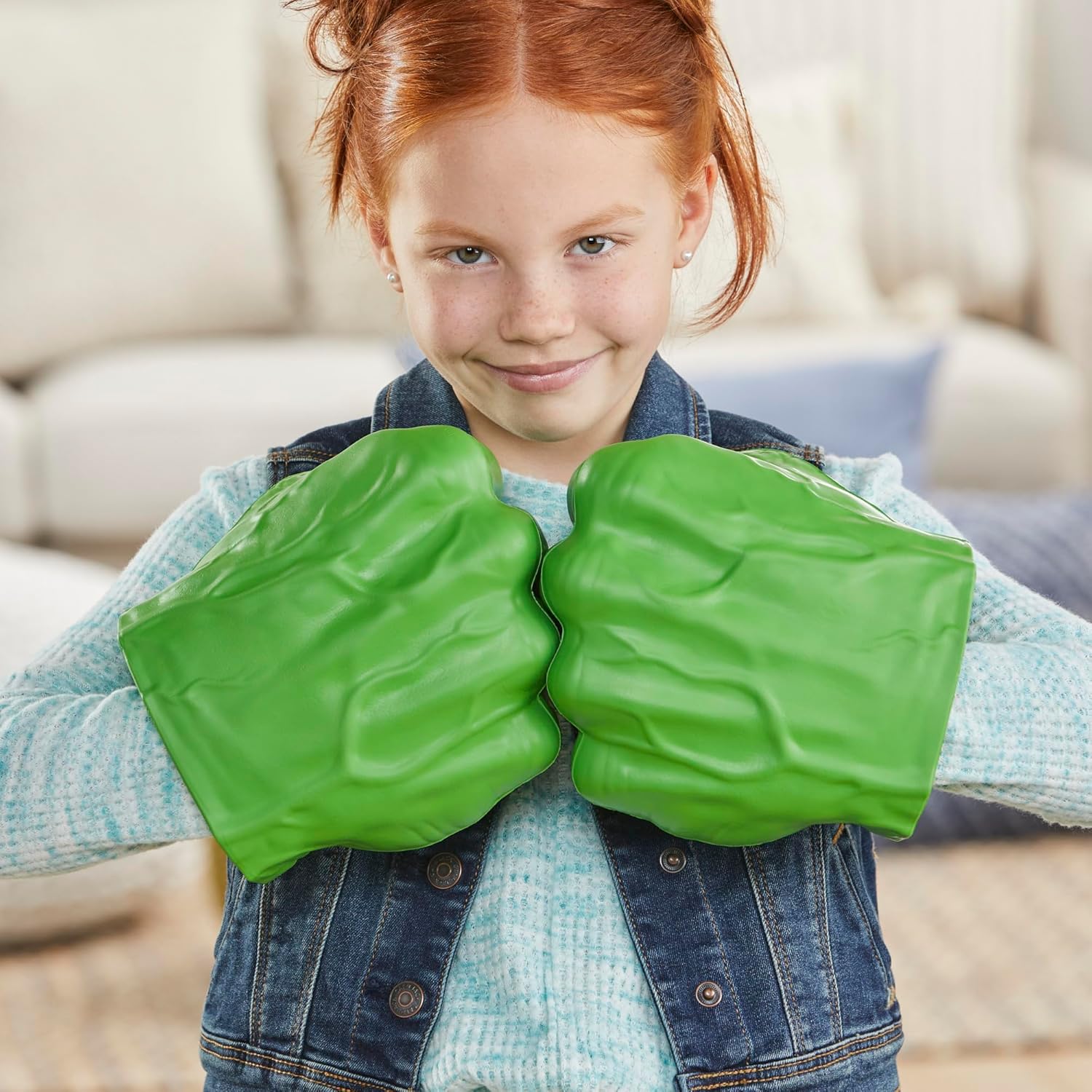 Thumbnail 4 de Gants fracassants Hulk Marvel Star Wars Avengers (jouet de déguisement) – vert