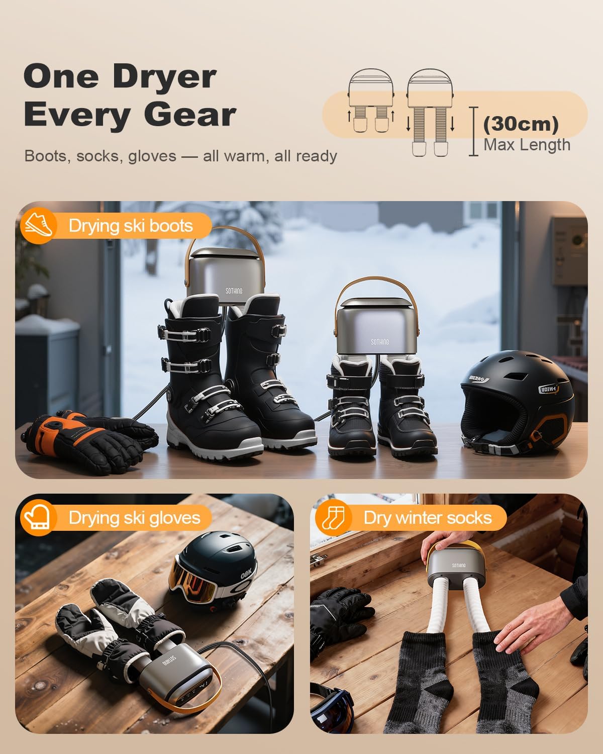 Thumbnail 6 de SOTHING Professional Football Boot Dryer – 95W