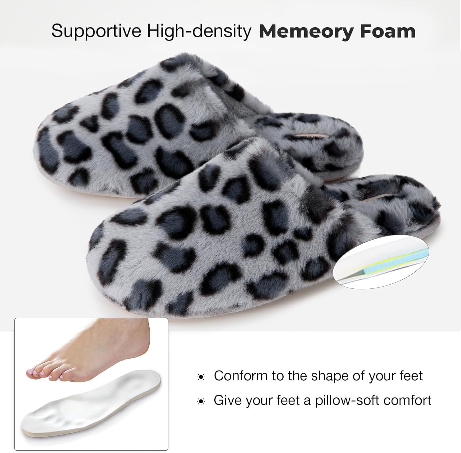 Thumbnail 5 de Snug Leaves Fuzzy Scuff Slippers 5-6