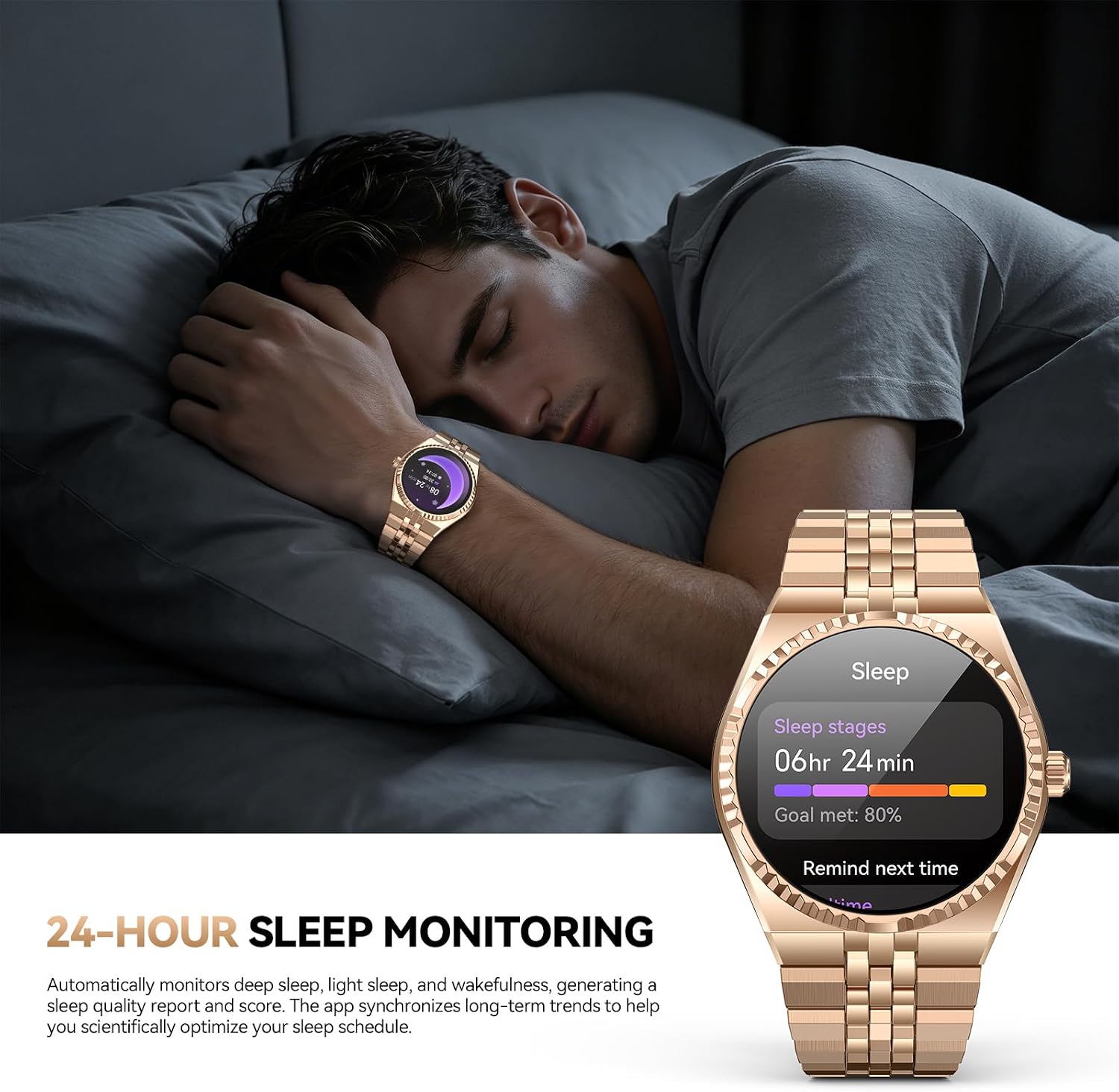 Thumbnail 6 de 2026 Business Smart Watch: 1.32" AMOLED, 160+ Sports, Bluetooth 5.4 Calls, Stainless Steel Straps