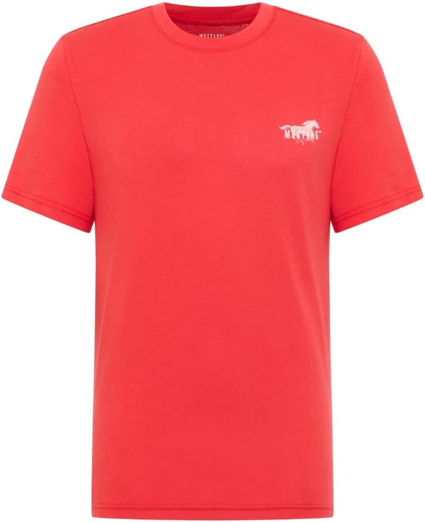 Detalle de MUSTANG Herren Style Austin T-Shirt – Lässiger Komfort aus Bio-Baumwolle