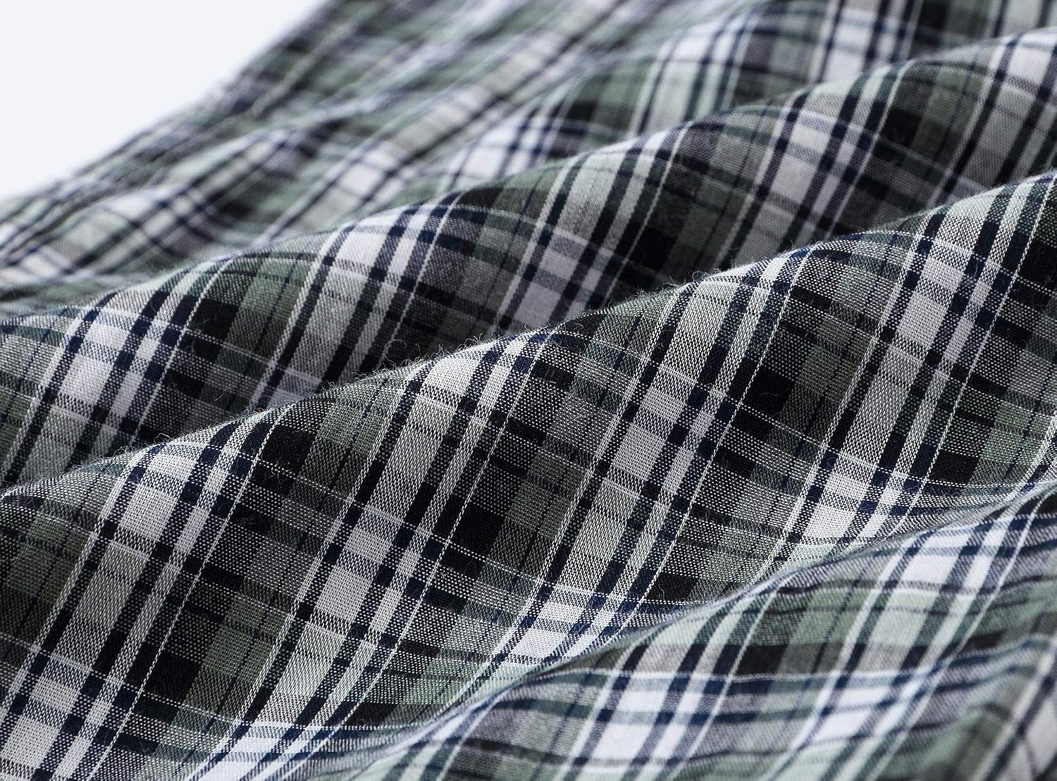 Thumbnail 6 de MoFiz ZHMF3T604 Men's Cotton Plaid Pajama Pants, Lightweight 3-Pack