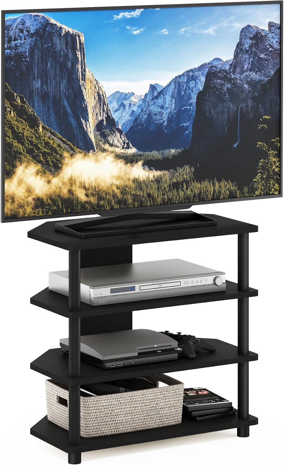 Detalle de Furinno Turn-N-Tube 4-Tier TV Stand 32"