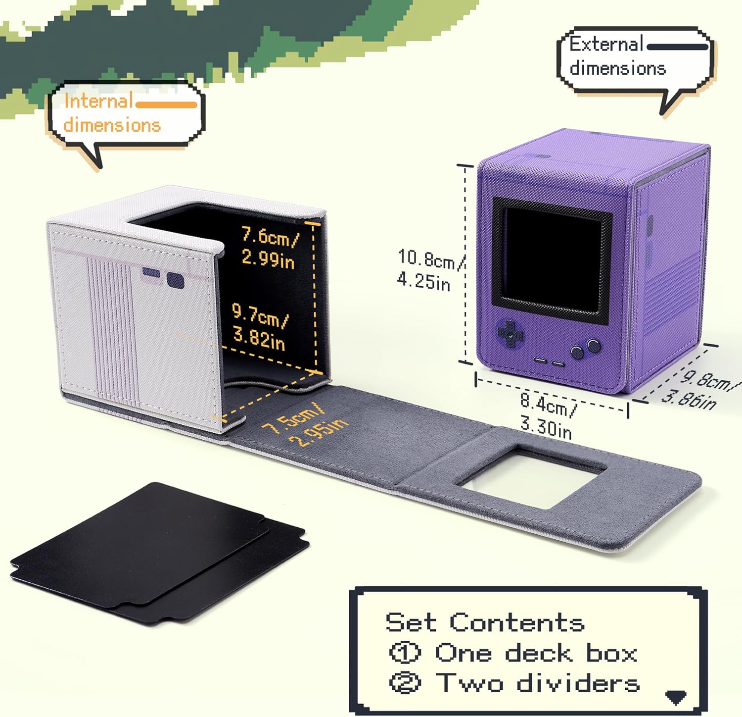 Thumbnail 3 de Venssu Retro Gaming Console MTG deck box with commander display (MTG/TCG, yellow)