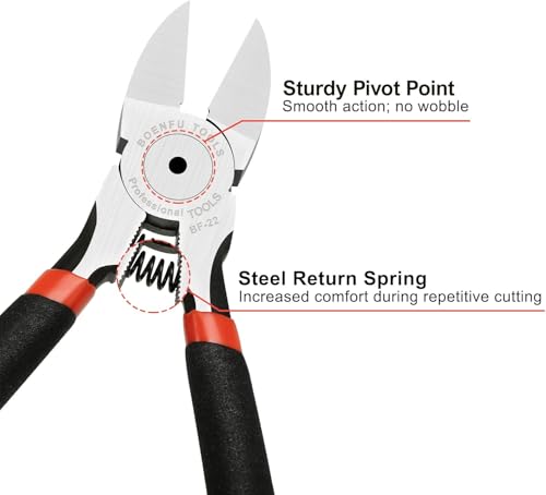 Thumbnail 2 de BOENFU Precision Wire Cutter – 6 Inch Ultra Sharp Flush Cutters for Crafting