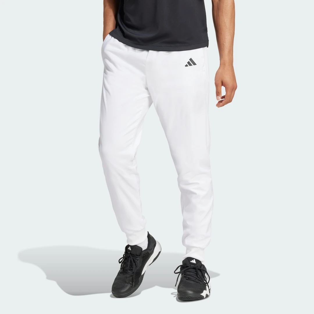 Detalle de Adidas Pantalón Tennis Walk-On – Blanco
