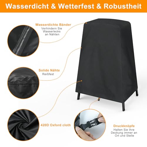 Detalle de Housse Barbecue pour Four d'extérieur Ninja Woodfire OG701/OO101 sur Son Support – Nomiou