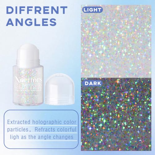 Thumbnail 4 de Noerrors Roll-on Holographic Body Glitter Gel: Dazzling Mermaid Sparkle for Festivals and Everyday Glam