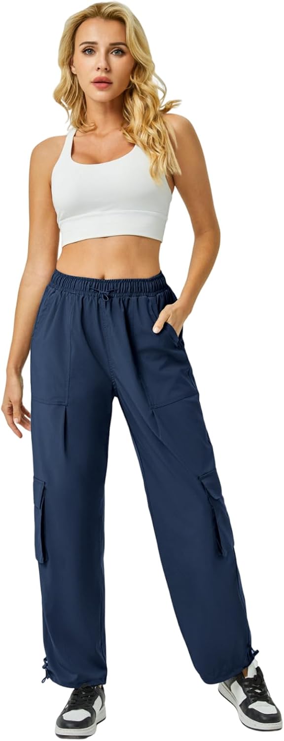 Detalle 1 de Women's Cargo Hiking Joggers in Polyester-Spandex