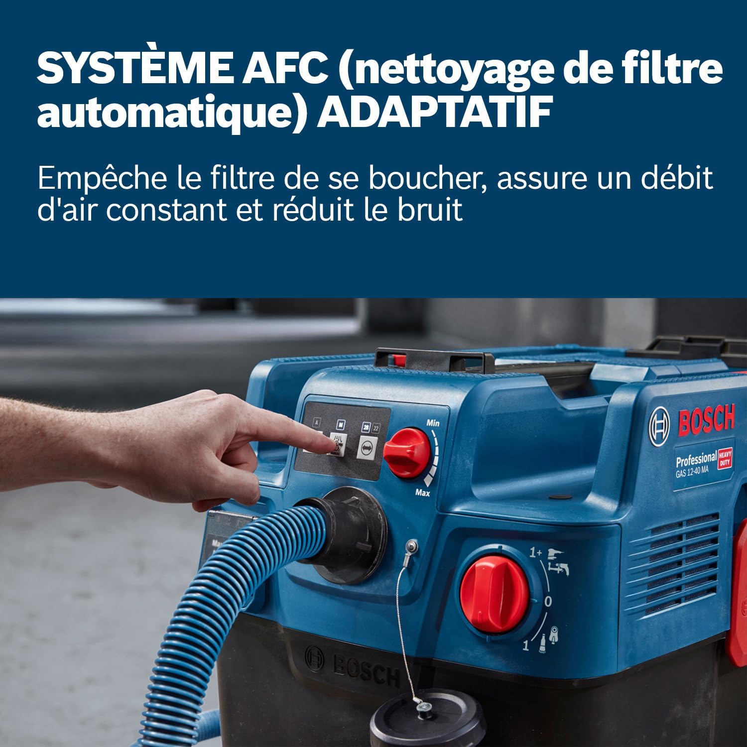 Thumbnail 1 de Bosch Professional GAS 12-40 MA : aspirateur polyvalent avec nettoyage automatique du filtre (AFC)