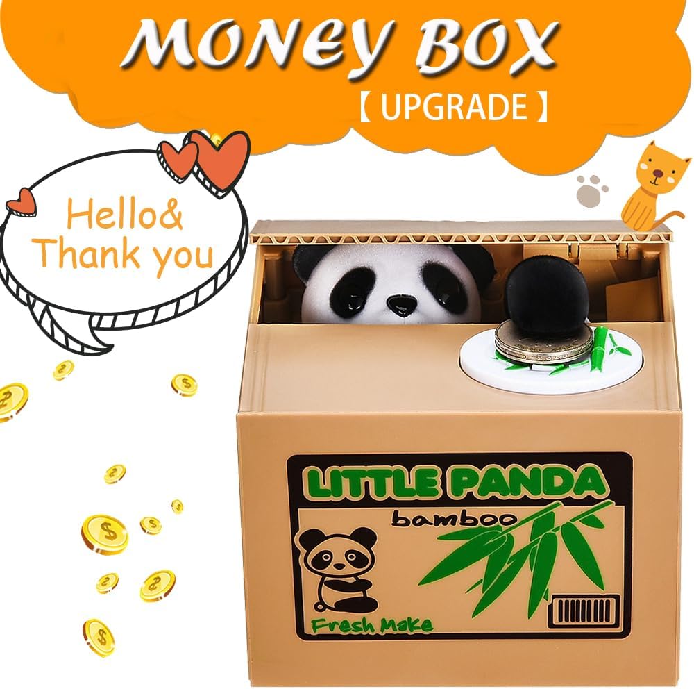 Detalle de Stealing Money Box Cute Panda 40 coins