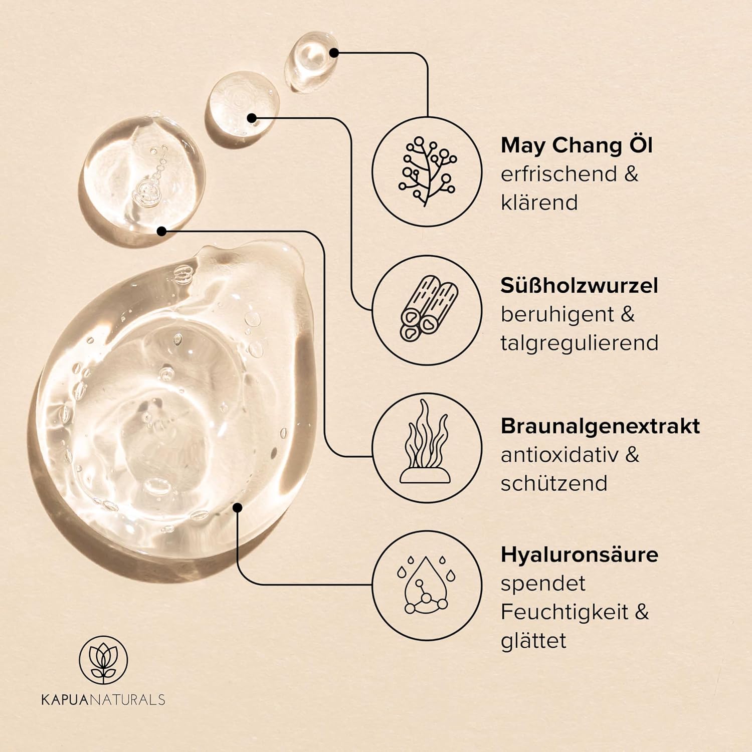 Detalle de BIO Niacinamide Serum hochdosiert 100 ml (10% Niacinamide + 1% Zink, Made in Germany)