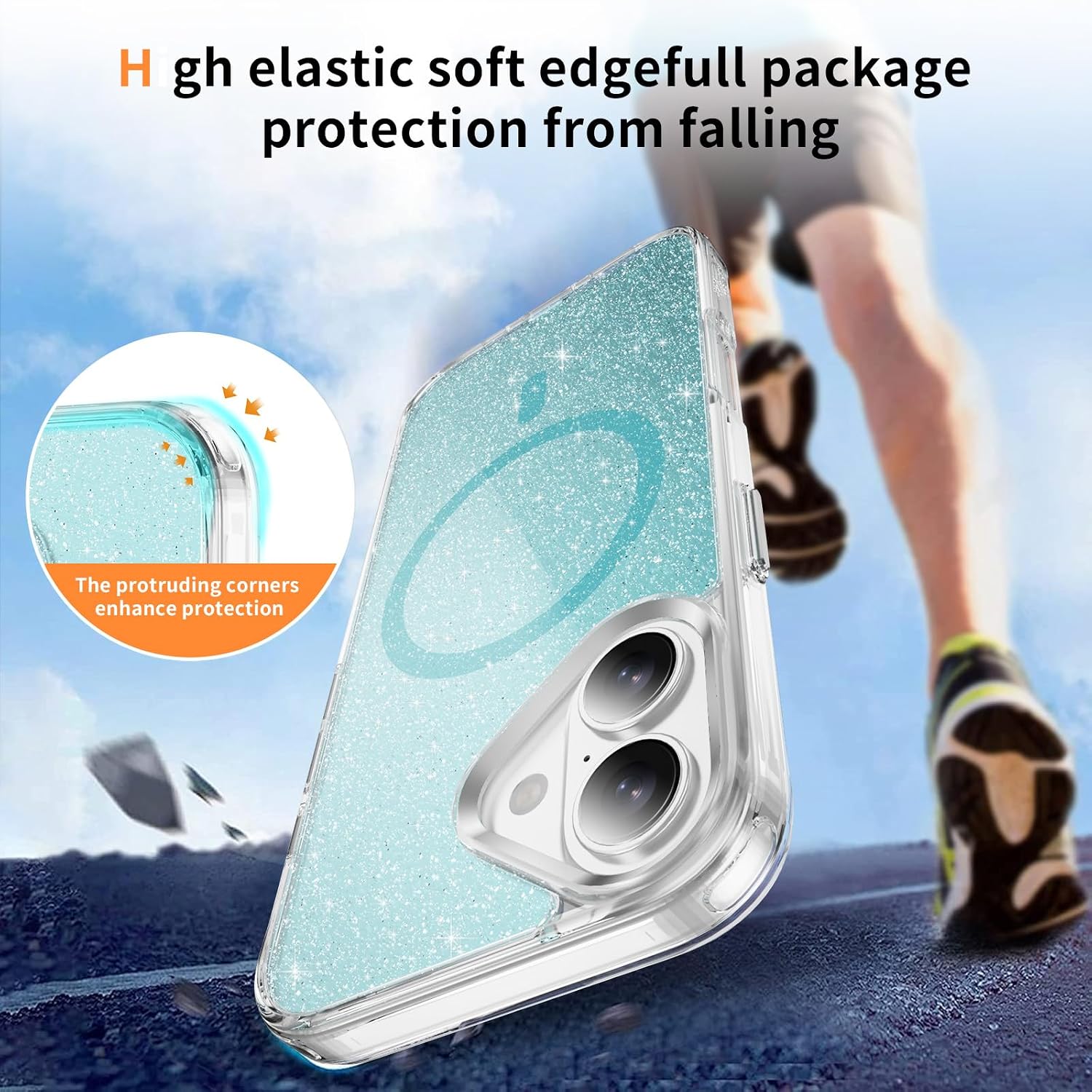 Detalle de Asdsinfor clear phone case for iPhone 17
