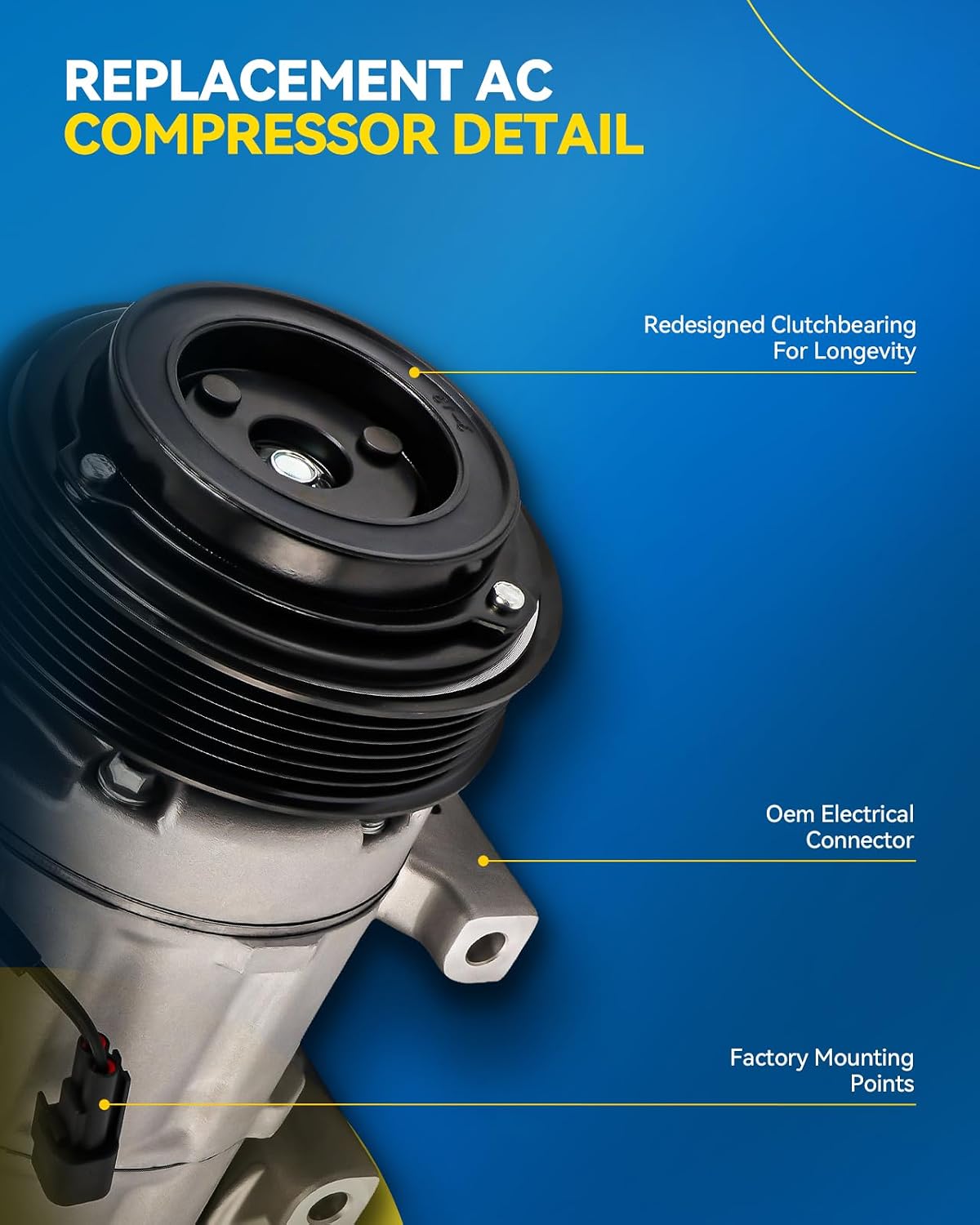 Thumbnail 4 de PHILTOP 279047 Air Conditioner Compressor with Clutch for Ram ProMaster Series (2014-2025)