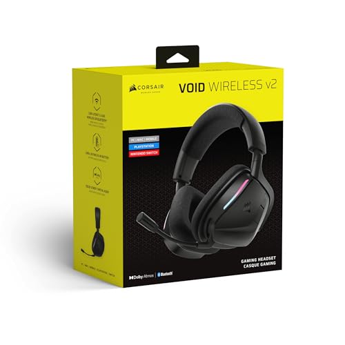 Thumbnail 8 de Corsair Void v2 Wireless Gaming Headset with Bluetooth (Carbon)
