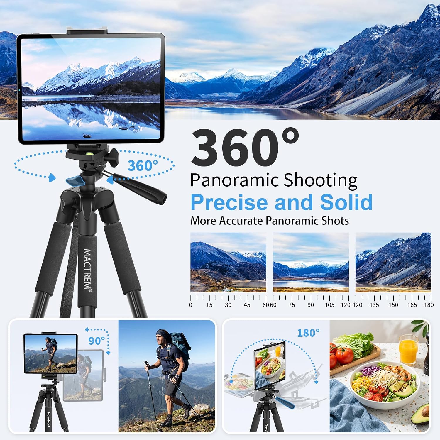 Thumbnail 4 de Phone Tripod 165cm lightweight tripod