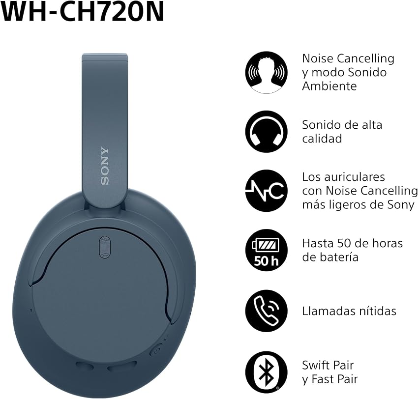 Thumbnail 1 de Sony WH-CH720N Auriculares Inalámbricos Bluetooth Noise Cancelling