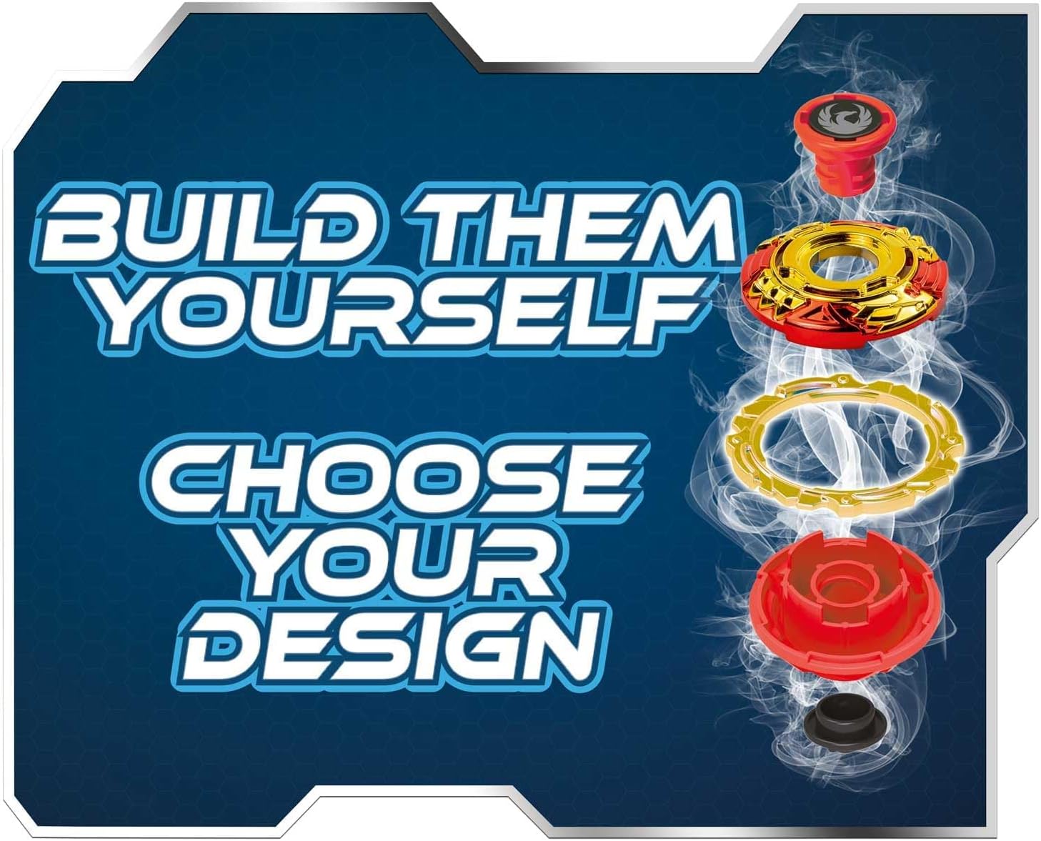 Detalle de CRAZE Blade XXL Battle Set – 4 metal spinning tops with launchers and accessories (XXL battle arena)