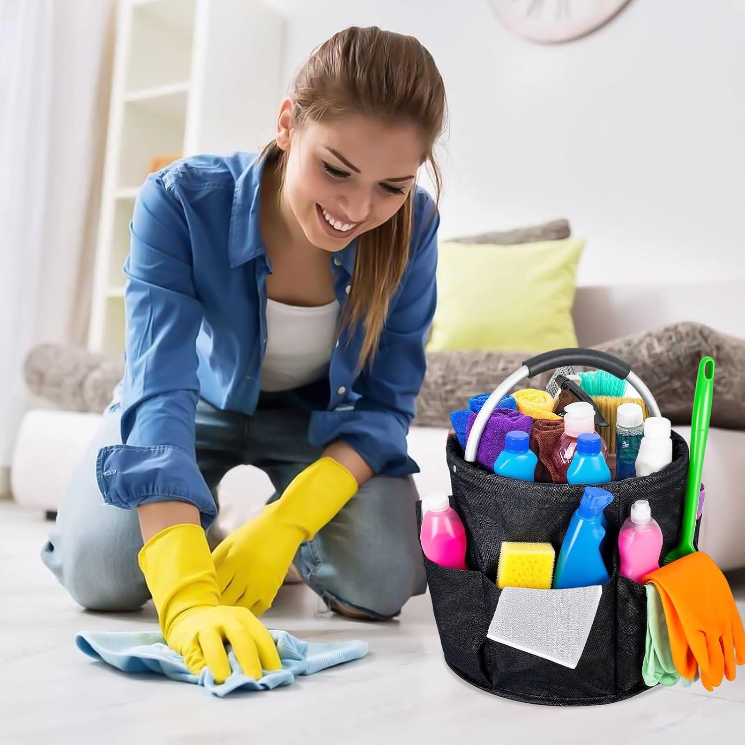 Thumbnail 6 de Wanheart Cleaning Caddy with Handle 18L